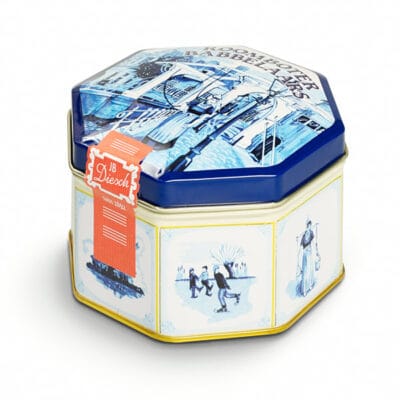 Babbelaarblik achtkant delftsblauw