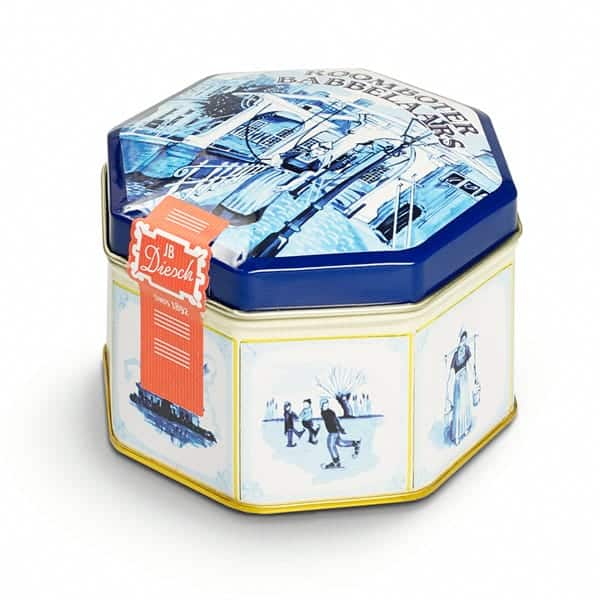 Babbelaarblik achtkant delftsblauw