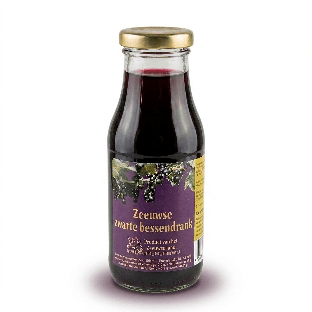 Zwarte bessensap gezoet 250 ML