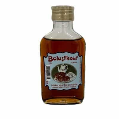 Boluslikeur 20% zakflacon 10 cl etiket