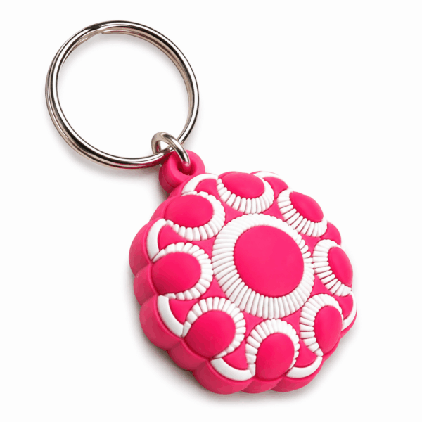 Sleutelhanger rubber Zeeuwse Knoop roze