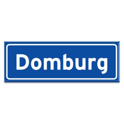 Magneet gemeentebord Domburg