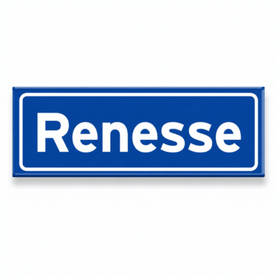 Magneet gemeentebord Renesse