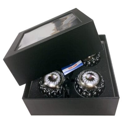 Kerstballen Zeeuwse Knoop in luxe doosje