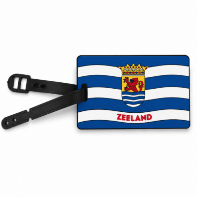 Bagage / koffer label Zeeuwse vlag (uitverkoop)