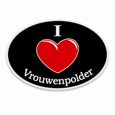 Sticker I Love Vrouwenpolder