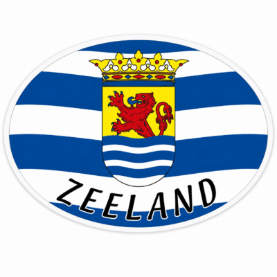 Sticker Wapen Zeeland XL