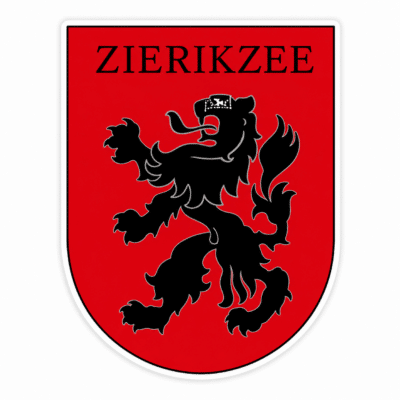 Sticker Wapen Zierikzee schildvorm