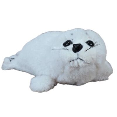 Pluche Zeehond wit 20 cm
