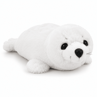 Pluche Zeehond wit 35cm