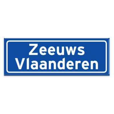 Magneet gemeentebord Zeeuws-Vlaanderen