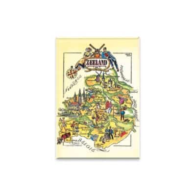 Magneet Kaartje Zeeland Nostalgisch (uitverkoop)