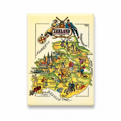 Magneet Kaartje Zeeland Nostalgisch (uitverkoop)
