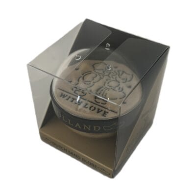 Dutch Sand Globe versie Kissing Couple-Molen goud
