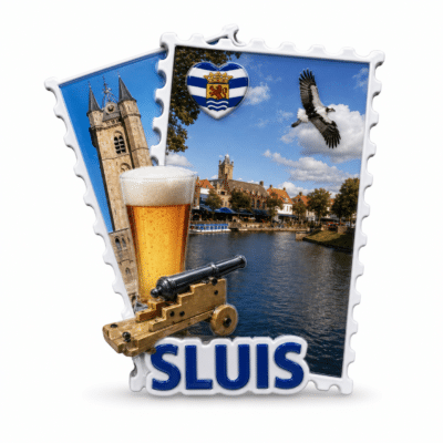 Postzegel magneet Sluis