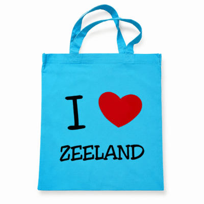 Tas I Love Zeeland Lichtblauw