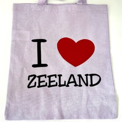 Tas I Love Zeeland Paars