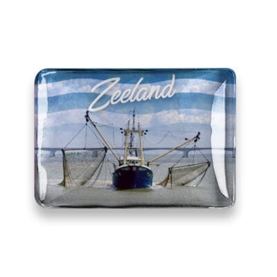 Glasmagneet XL Vissersboot