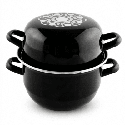 Mosselpot zwart Zeeuwse Knoop 18cm (uitverkoop)