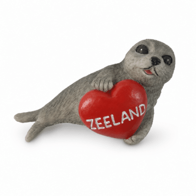 Zeehond Magneet met hartje Zeeland