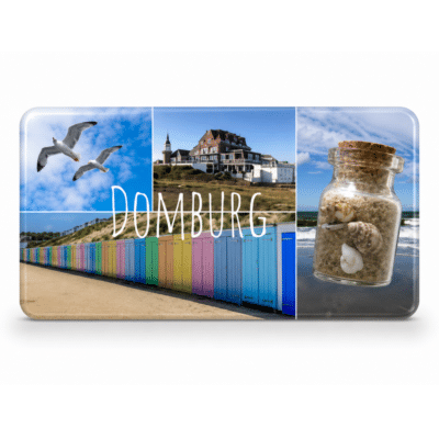Epoxy magneet Domburg met flesje zand ZO