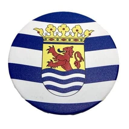 Keramische onderzetter Zeeuwse vlag 1 Keramische onderzetter Zeeuwse vlag