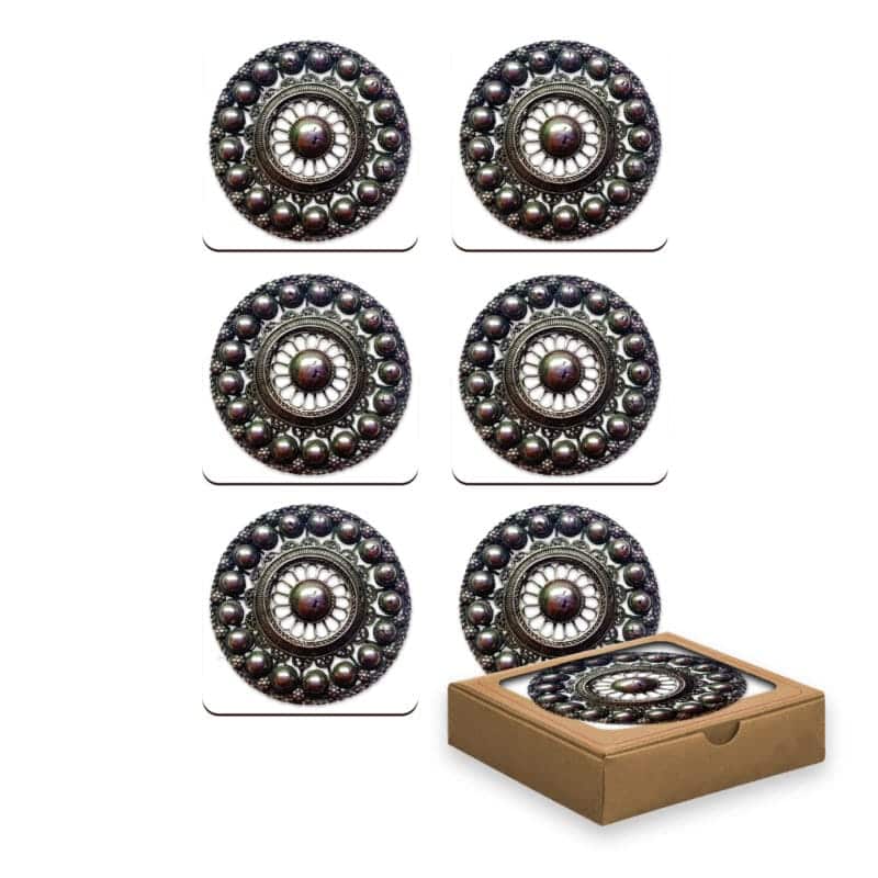 Set onderzetters Zeeuwse Knop