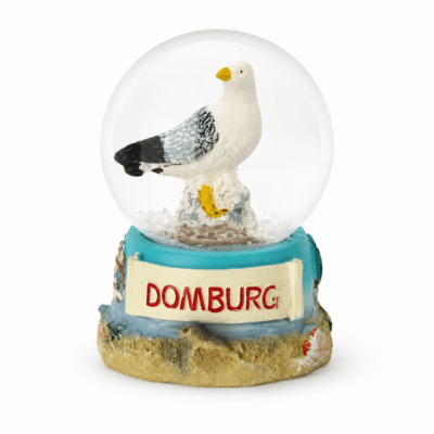 Glasbol Domburg met meeuw