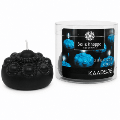 Zeeuwse Knop Kaars Klein zwart