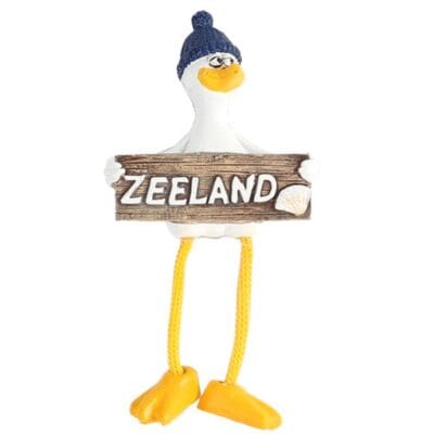 Komische Meeuw met touwpootjes