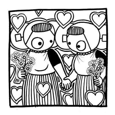 Ansichtkaart Leuntje & Merien 37