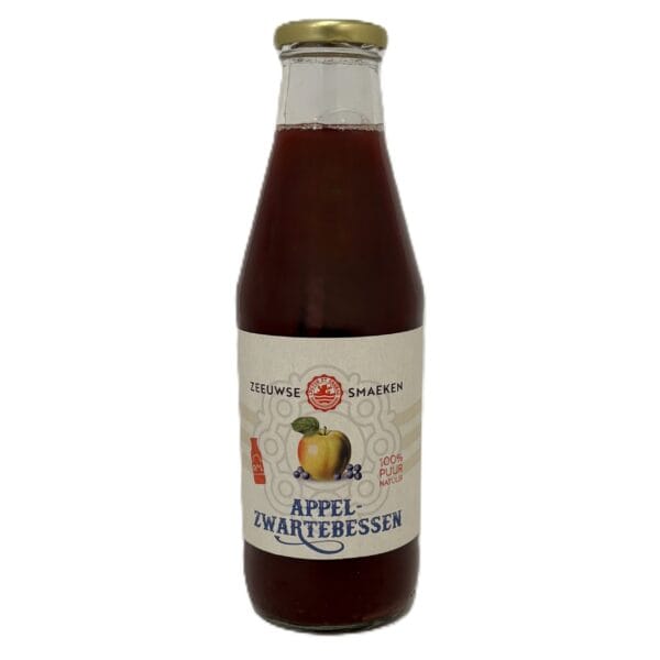 Zeeuwse Smaeken Appel Zwartebessensap 75cl. 1 Zeeuwse Smaeken Appel Zwartebessensap 75cl.