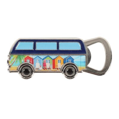 Opener Magneet Bus met strandhuisjes