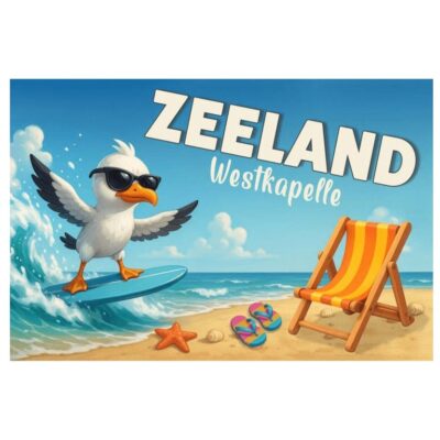 Magneet Surfmeeuw Westkapelle