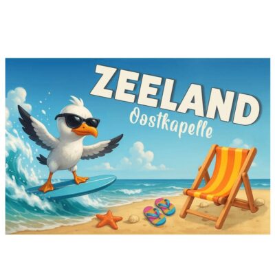 Magneet Surfmeeuw Oostkapelle