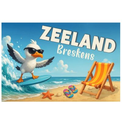 Magneet Surfmeeuw Breskens