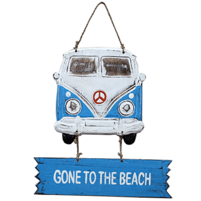Decoratiehanger Gone to the beach Blauw