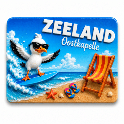 Magneet Surfmeeuw Oostkapelle